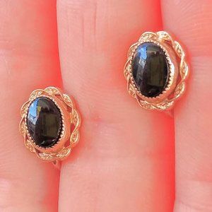 Vintage 12K Gold Fill earrings free with purchase of matching necklace